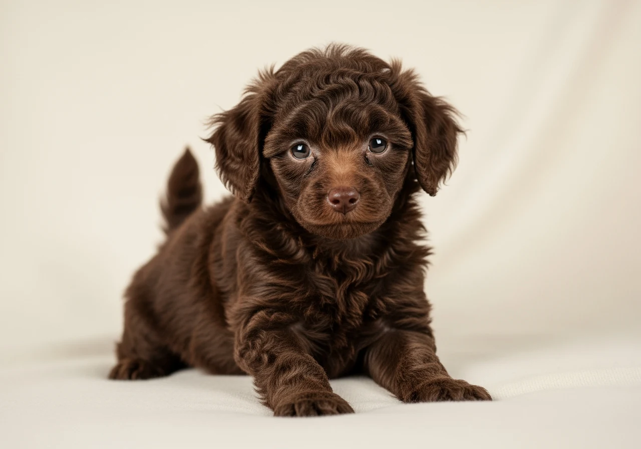 Chiot Caniche Toy issu d'un elevage responsable, socialise et en bonne sante